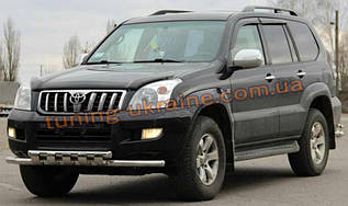 Захист переднього бампера Вус з іклами D70 на Toyota Land Cruiser Prado 120 2002-2009