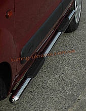 Бічні Пороги труба c накладної сходиною (довга база) D70 на Volkswagen Caddy 2010