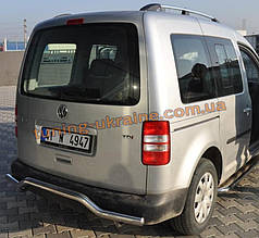 Захист заднього бампера труба з вигином D60 на Volkswagen Caddy 2004-2010