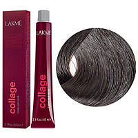 Краска для волос LAKME Collage Creme Hair Color 60 мл 44/00 Средний шатен интенсивный