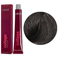 Краска для волос LAKME Collage Creme Hair Color 60 мл 4/00 Средний шатен