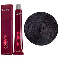 Краска для волос LAKME Collage Creme Hair Color 60 мл 3/22 Темный шатен фиолетовый яркий