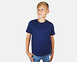 Дитяча футболка синя базова бавовняна (темно-синій) Valueweight kids Fruit of the Loom, фото 2