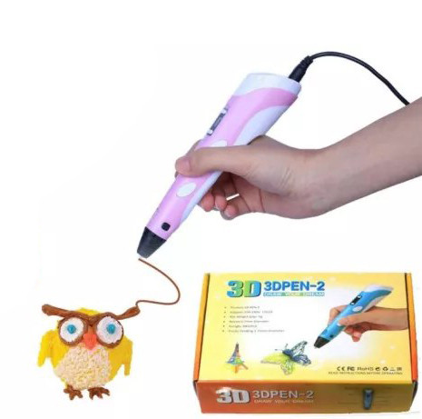3D ручка H0220 з дисплеєм рожева, фото 1