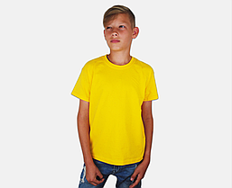 Дитяча Класична футболка для Хлопчиків Сонячно-жовта Fruit of the loom 61-033-34 7-8