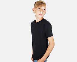 Дитяча Класична футболка для хлопчиків Чорна Fruit of the loom 61-033-36 7-8
