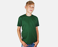 Дитяча Класична футболка для хлопчиків Темно-зелена Fruit of the loom 61-033-38 3-4
