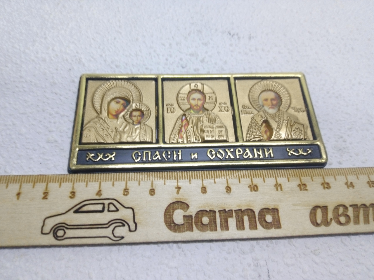 Іконка християнська православна автомобільна самоклеюча