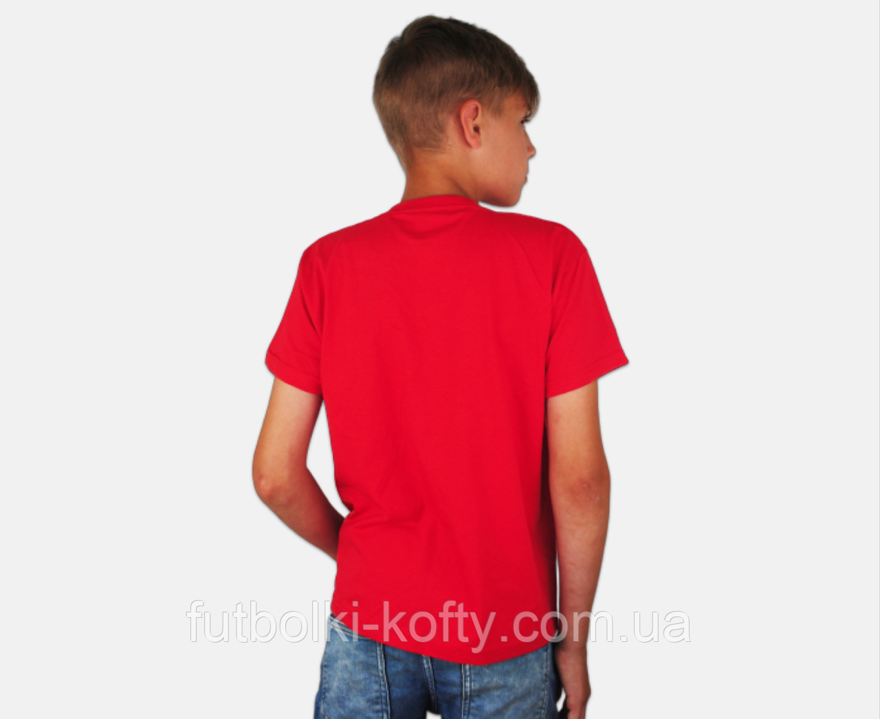 Детская Классическая Футболка для Мальчиков Красная Fruit of the loom 61-033-40 1-2 - фото 1 - id-p533105228