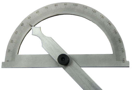 Кутомір-транспортир ПК ГТО діаметр 120мм, лінійка 150мм , ціна поділки 1°, фото 1