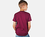 Дитяча футболка бордова базова бавовняна Valueweight kids Fruit of the Loom, фото 3