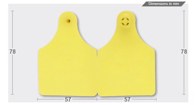 Бирка ушная для КРС Caisley MultiFlex D/D, безномерная