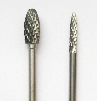 Борфреза, тип "H", Язичок полум'я, діаметр 6 мм, хвостовик 3,0 мм, фото 1