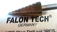 Сверло конусное ступенчатое 4,0 - 20,0 мм Falon Tech