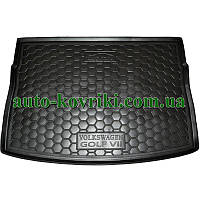 Коврик багажника резиновый Volkswagen Golf 7 2013- (Хэтчбек) (Avto-Gumm)