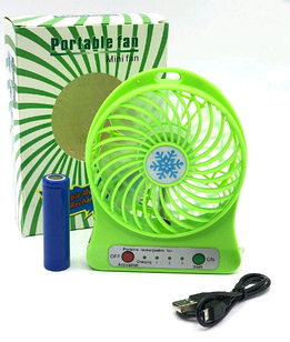 Мини-вентилятор Portable Fan Mini Зеленый