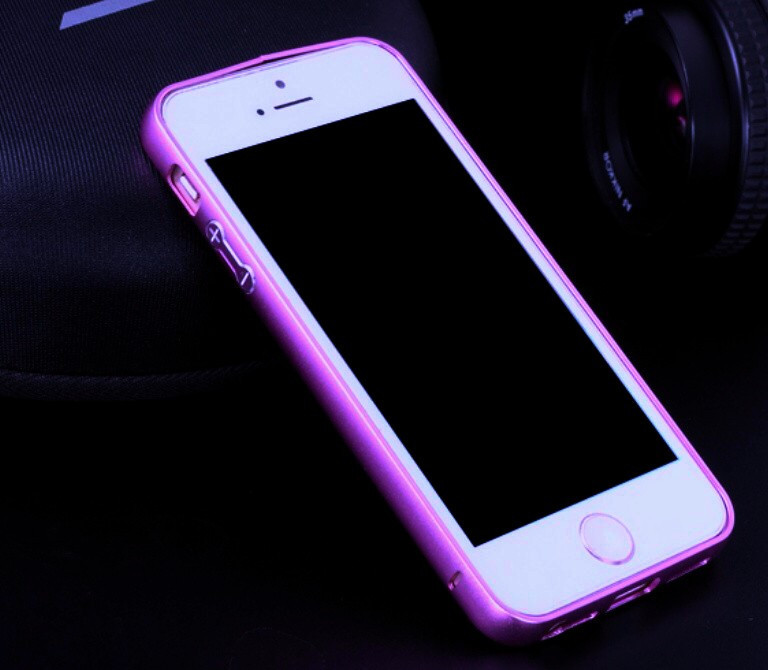 Бампер Металевий для Iphone 5/5S/5SE фіолетовий, фото 1