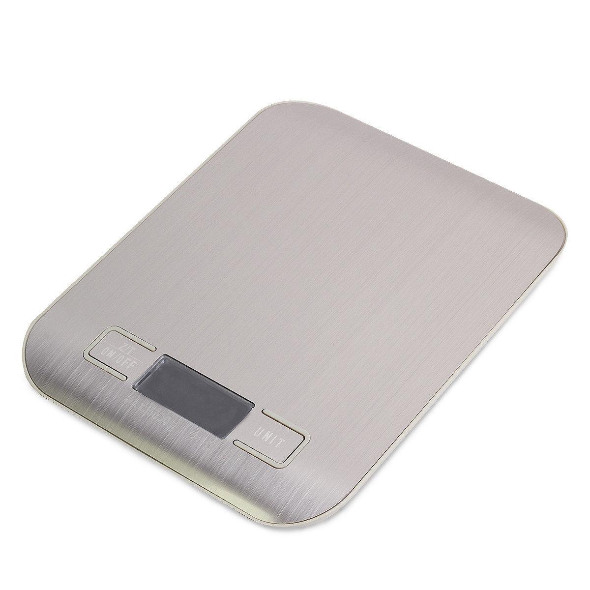 Ваги електронні кухонні Kamille 19*15*2,5 см металеві настільні