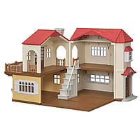 Будинок в селі червона дах Sylvanian Families Calico Red Roof Luxury Townhome Country Home