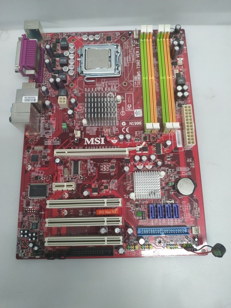 Материнська плата MSI P31 NEO (Intel P31/ICH7, Core2Quad, 4*DDR2) на запчастини, фото 1