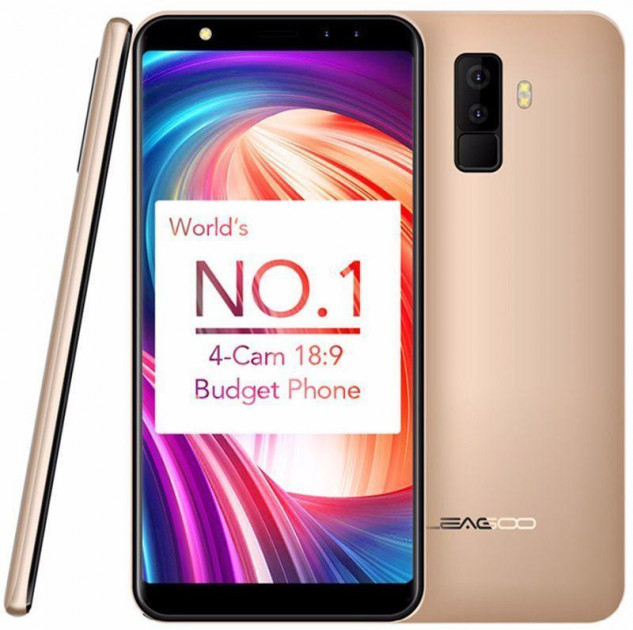 Leago M9 смартфон 2/16 GB gold, 8MP 5.5", + подарунок