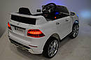 Дитячий електромобіль M 3568 EBLR-1, Mercedes ML350, білий, фото 8