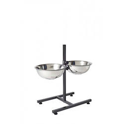 Миска на підставці - для годування собак, 2,5 л (35/28 /h36 см)