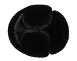 Норкова хутряна шапка чорна чоловіча вушанка "Класична" повністю з хутра., фото 5