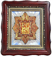 Почаевская Чудотворная икона (резная, камни) №128