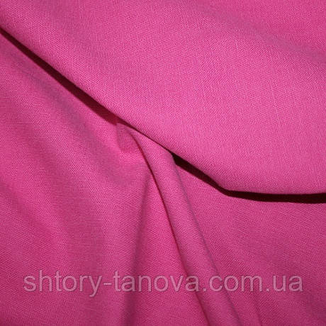 Тканина для оббивки і штор бавовна софт, яскраво-рожевий, фото 1