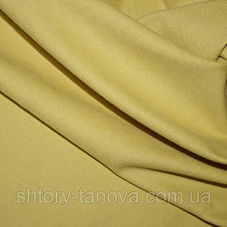 Тканина для оббивки і штор бавовна софт, гірчиця, фото 1