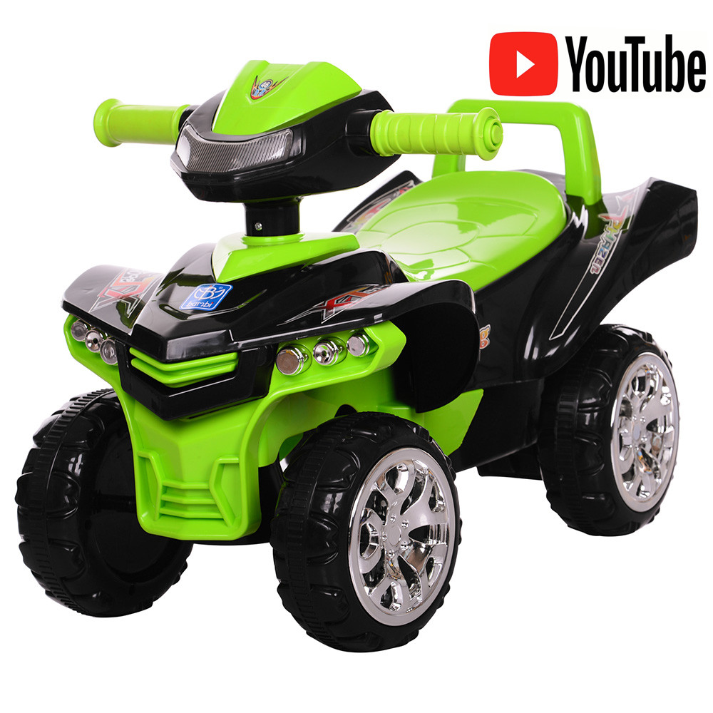 Дитяча каталка-толокар Квадроцикл Bambi M 3502-2-5 чорно-зелений