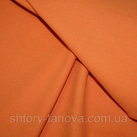 Тканина для оббивки і штор бавовна софт, охра, фото 1