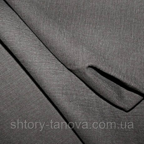 Тканина для оббивки і штор бавовна софт, т. коричневий, фото 1