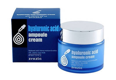 Крем на основі гіалуронової кислоти Zenzia Hyaluronic Acid Ampoule Cream 70 ml