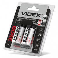 Аккумулятор HR14/C 3500mAh никель-метал-гидридный double blister 2шт Videx