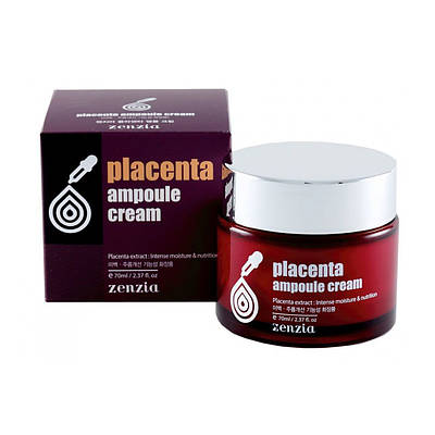 Крем для обличчя на основі плаценти Zenzia Placenta Ampoule Cream 70 мл