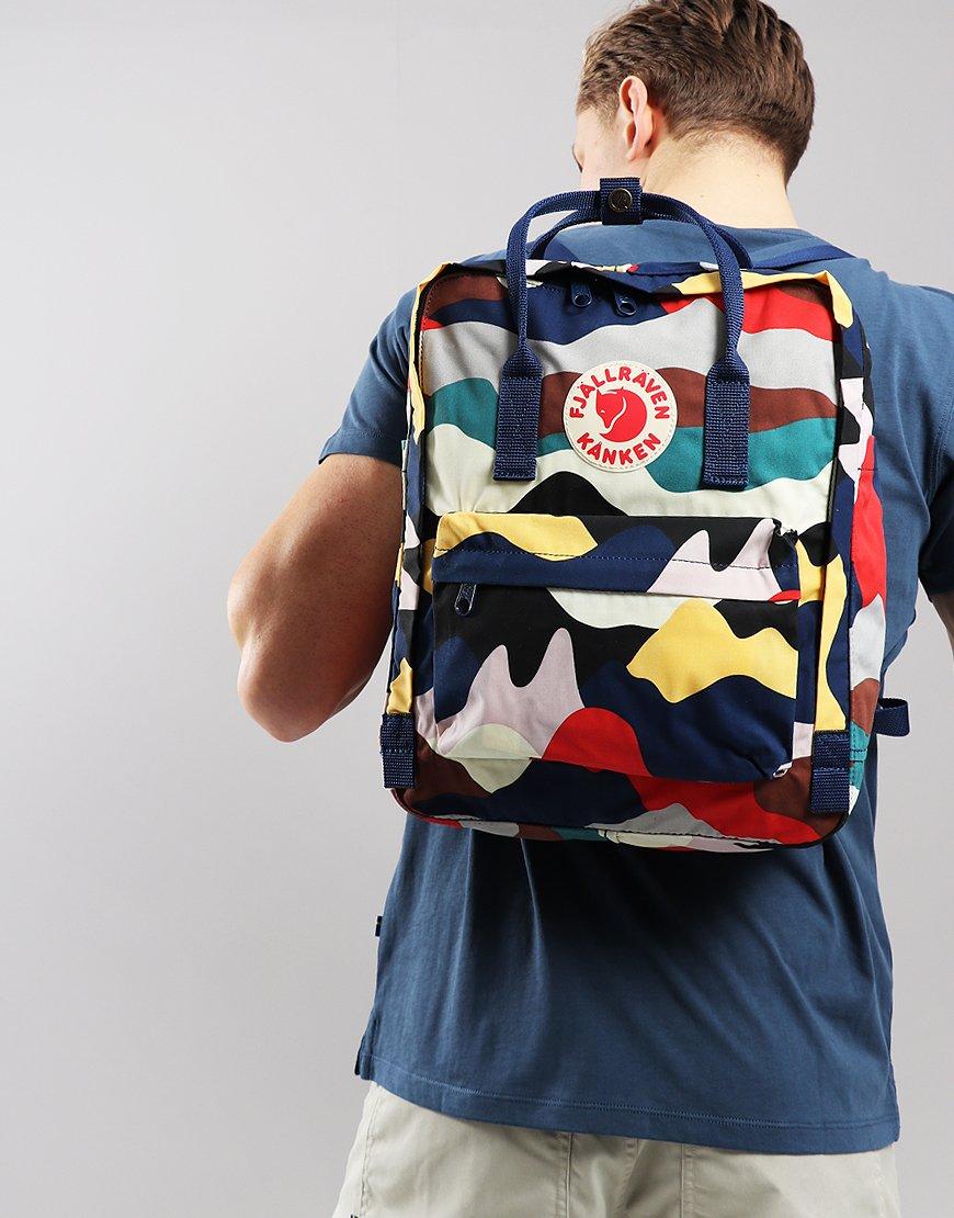 Рюкзак міський Fjallraven Kanken Classic Art 16 л Summer Landscape Камуфляж Різнобарвний темний