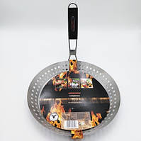 Сковорода гриль Eurohome - 30см, нержавіюча сталь, зі складною ручкою