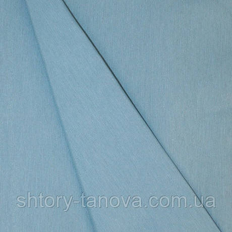 Тканина для штор натуральна лонетта блакитний іній, фото 1
