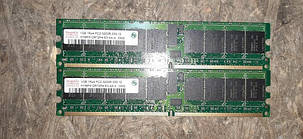 Серверна оперативна пам'ять 2 шт. Hynix HYMP512R72P4-E3 AA-A 1GB DDR2 400 № 9130813, фото 2