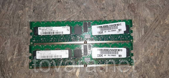 Серверна оперативна пам'ять 2 шт. Infineon HYS72T128000HR-5-A 1GB DDR2 667 No 9130824