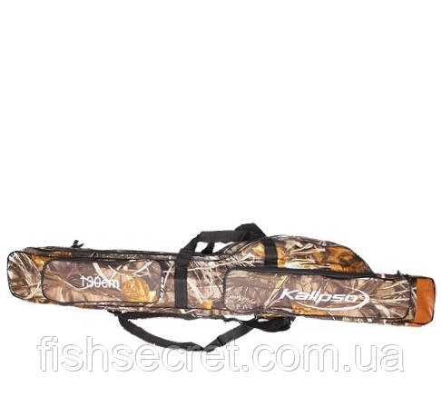 Чохол для вудок під котушку 130 см. 3 відділення Kalipso 13002-S, фото 1