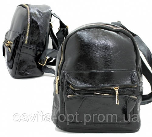 Рюкзак зі шкірзамінника 41227/41228/41229-UN 25*23*12см, фото 1