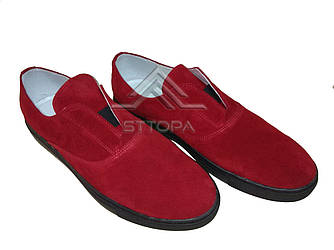STTOPA Розміри 36-45. Сліпони великих розмірів шкіряні. 176-3645 Червоні