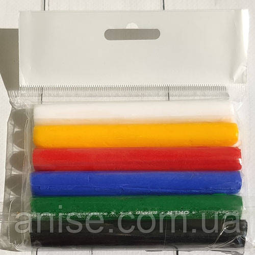 Полімерна глина термопластилін Пластішка Набір 6 кольорів Пластика Набір 6 кольорів - фото 1 - id-p451379982