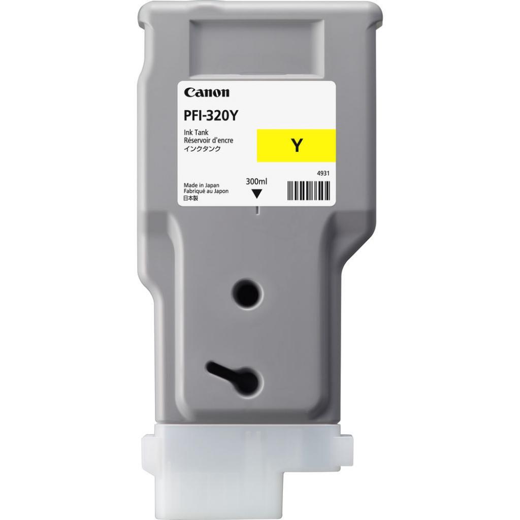 Картридж Canon PFI-320 Yellow 300 мл для плоттера TM-200/ TM-300 (2893C001)