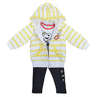 Детский спортивный костюм для девочки BIMBUS Италия 161IEEP004 Белый| желтый| черный весенний осенний