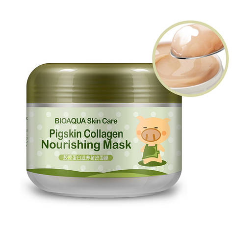 Опт Маска для обличчя з колагеном BIOAQUA Collagen Moisturizing Mask, 100 г, фото 1