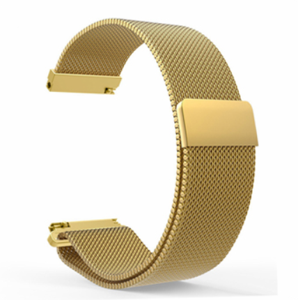 Металевий ремінець MiJobs для Xiaomi Amazfit Bip / Lite / 20 мм міланська петля Золотий 1565P